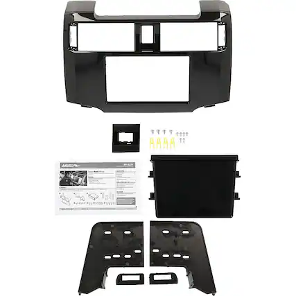 Front. Metra - Dash Kit for Select 2010-2023 Toyota 4Runner - Black.