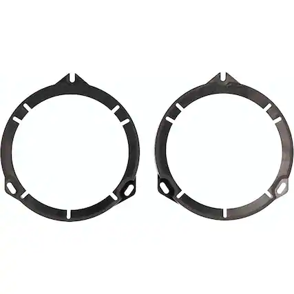 Front. Metra - Speaker Adapter Plates for Most 2015-Up Ram ProMaster City Vehicles (2-Pack) - Black.