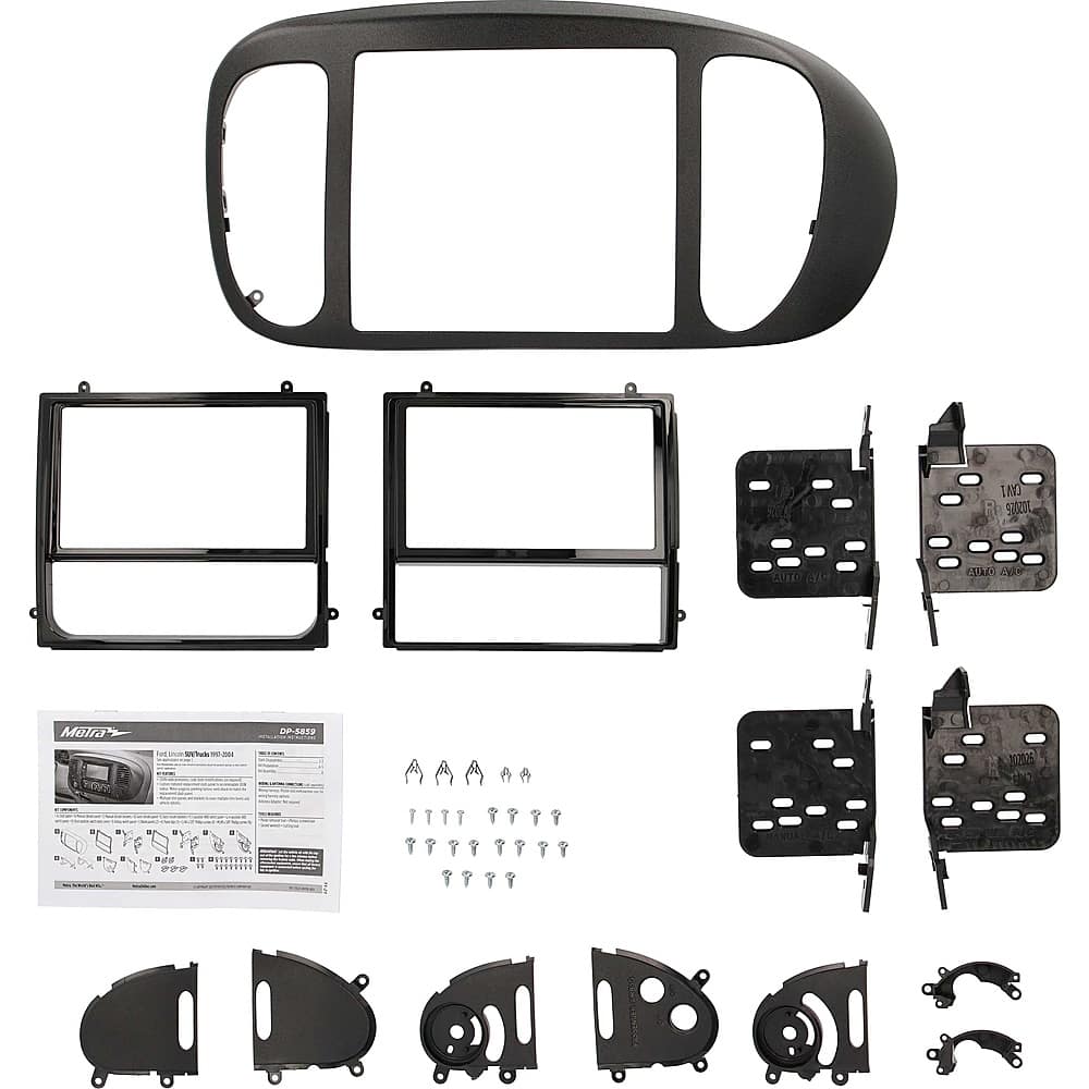 Front. Metra - Dash Kit for Select 1997-2004 Ford F-150 Expedition - Black.