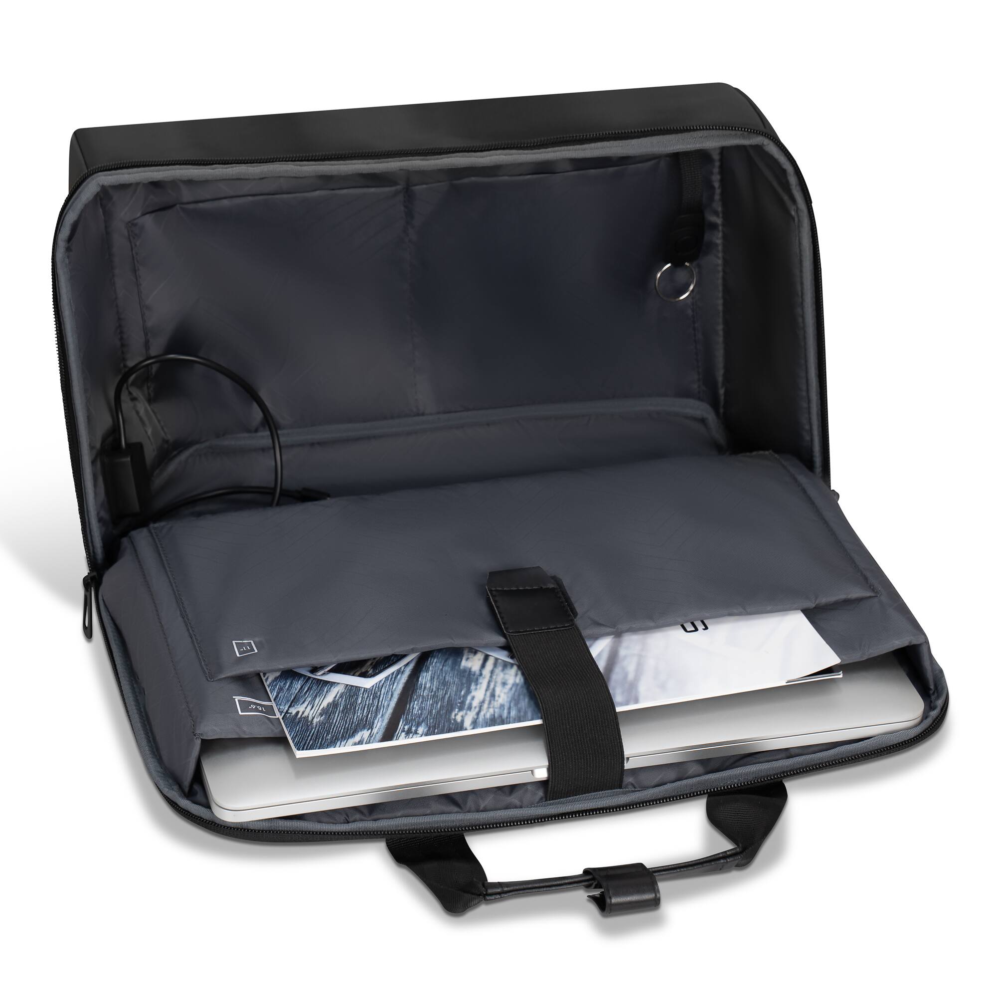 Alt View 1. Champs - Onyx Collection Laptop Bag - Black.