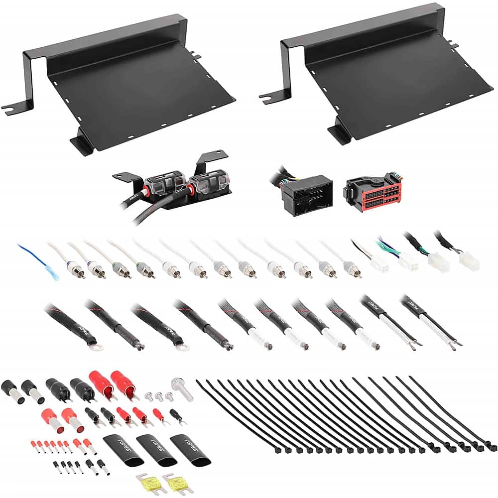 Alt View 11. Metra - Dual-Amp Installation Kit for Select Jeep Vehicles - Black.