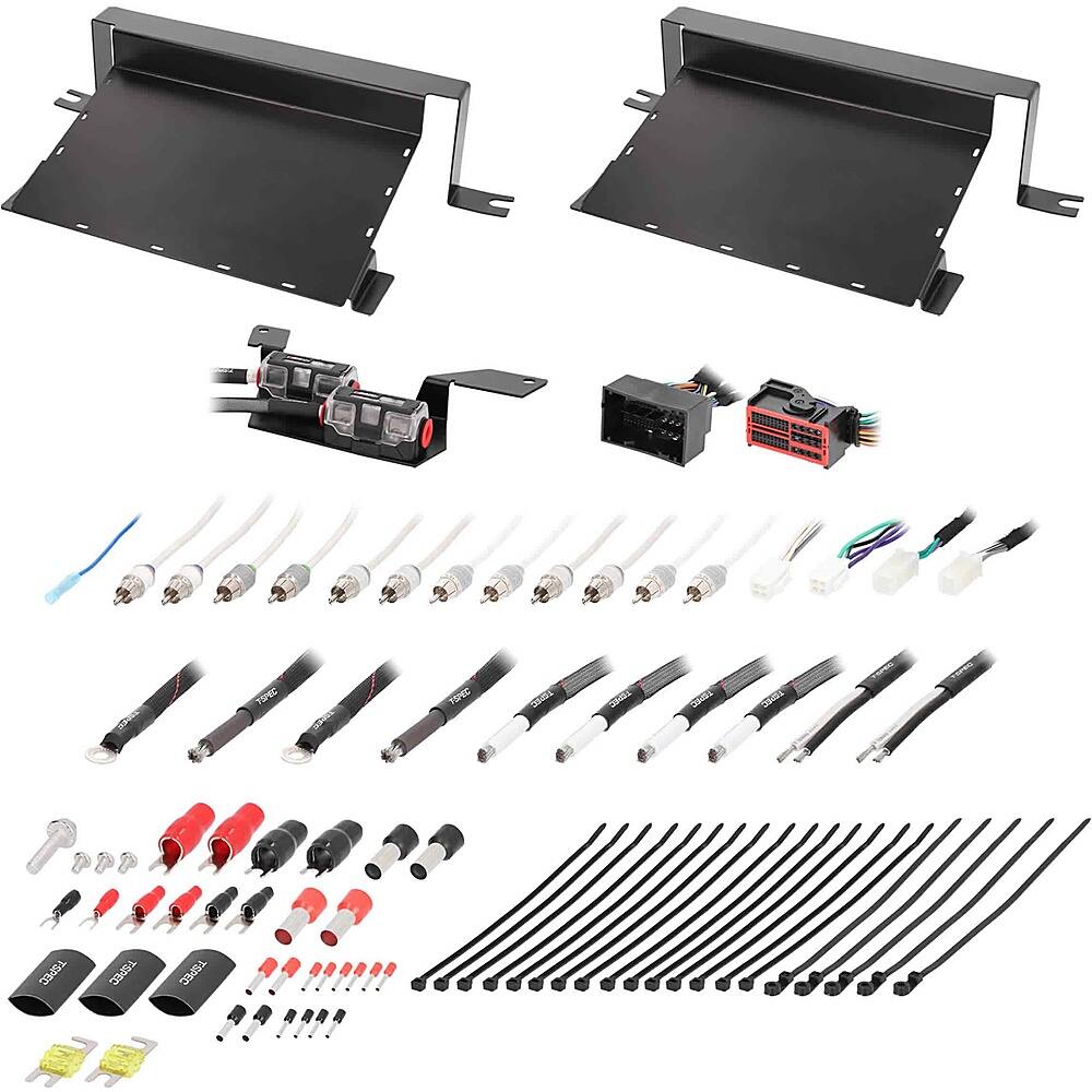 Alt View 12. Metra - Dual-Amp Installation Kit for Select Jeep Vehicles - Black.