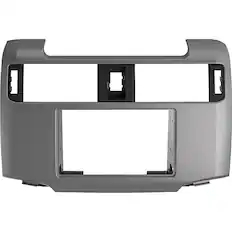 Front. Metra - Dash Kit for Select 2010-2023 Toyota 4Runner DIN DDIN - Silver.