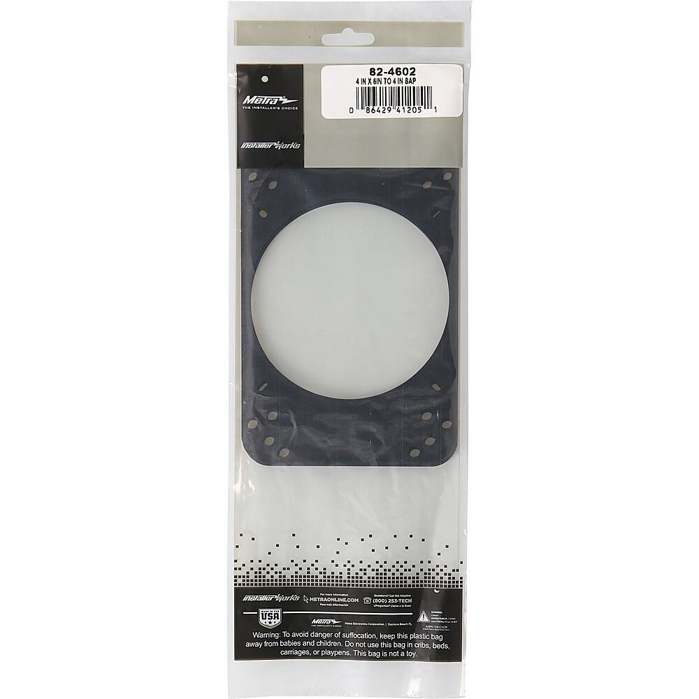 Alt View 15. Metra - Speaker Adapter Plates for Most Vehicles (2-Pack) - Black.