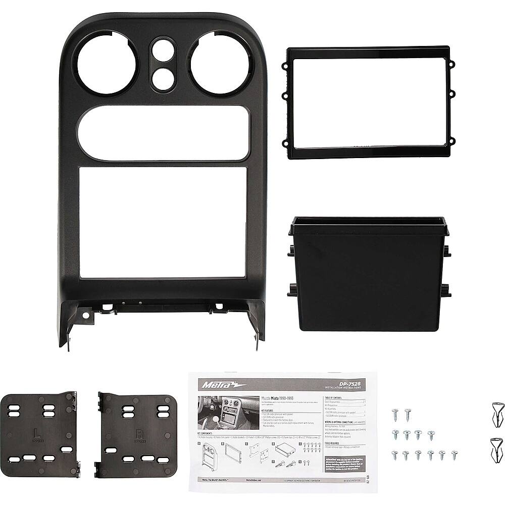 Metra - Dash Kit for Select 1990-1993 Mazda Miata DIN DDIN - Black