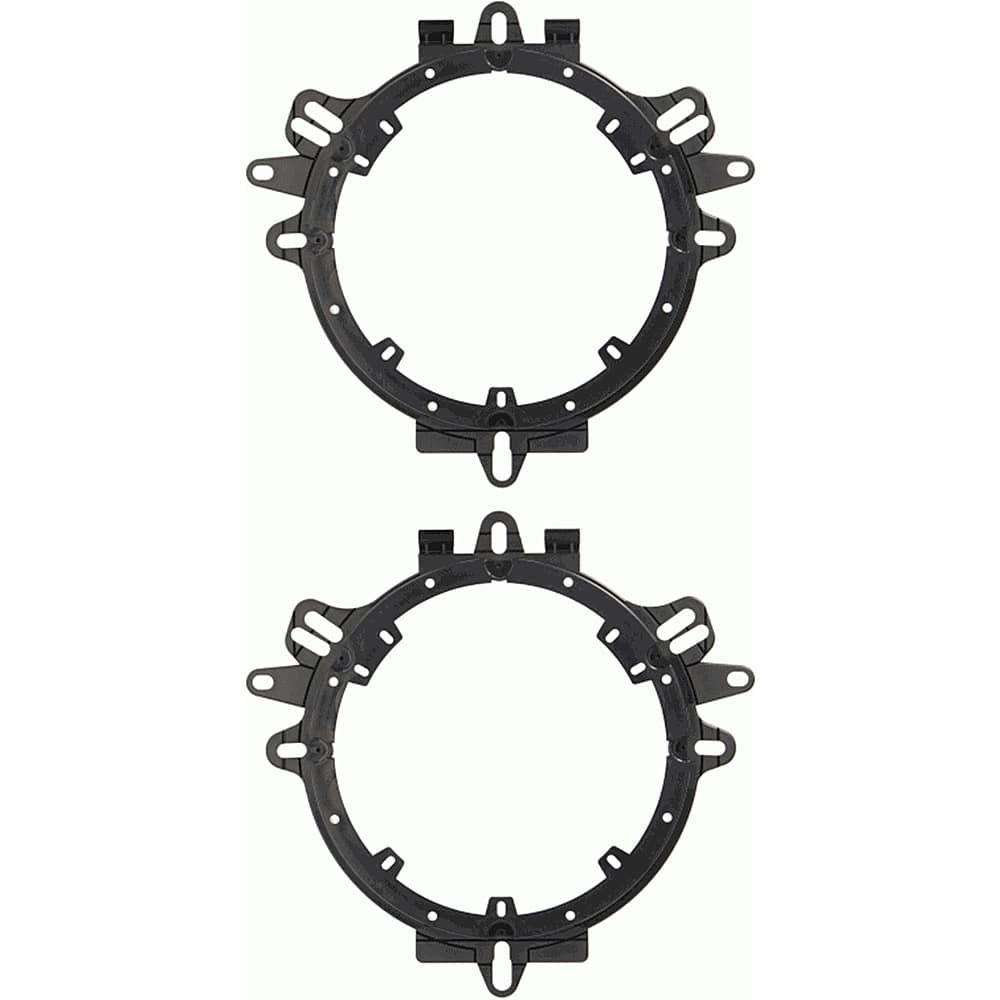 Front. Metra - Speaker Mounting Adapter for Most Vehicles (2-Pack) - Black.