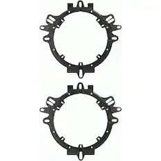 Front. Metra - Speaker Mounting Adapter for Most Vehicles (2-Pack) - Black.