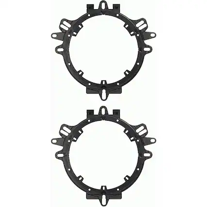 Front. Metra - Speaker Mounting Adapter for Most Vehicles (2-Pack) - Black.