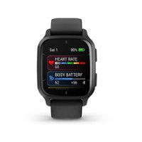 Garmin - Venu Sq 2 Music Edition GPS Smartwatch 40mm Fiber-reinforced polymer - Slate - Front_Zoom