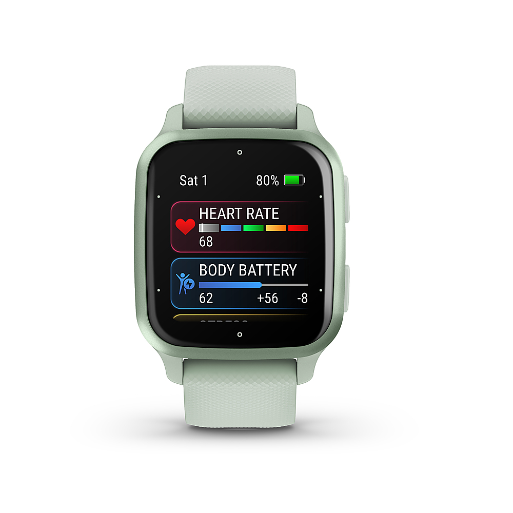 Garmin Venu® Sq 2 - Music Edition, GPS Smartwatch, All-Day Health  Monitoring, Long-Lasting Battery Life, AMOLED Display, Slate and Black