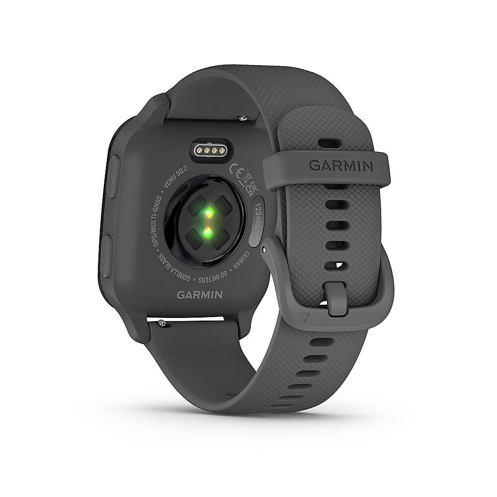 Back. Garmin - Venu Sq 2 GPS Smartwatch 40mm Fiber-reinforced polymer - Slate.