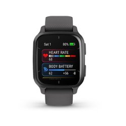 Garmin - Venu Sq 2 GPS Smartwatch 40mm Fiber-reinforced polymer - Slate - Front_Zoom