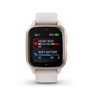 Garmin - Venu Sq 2 Music Edition GPS Smartwatch 40mm Fiber-reinforced polymer - Peach Gold - Front_Zoom