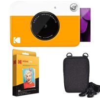 Kodak - Printomatic AMZRODOMATICK1Y Instant Print Camera with Zink Paper - Yellow - Front_Zoom