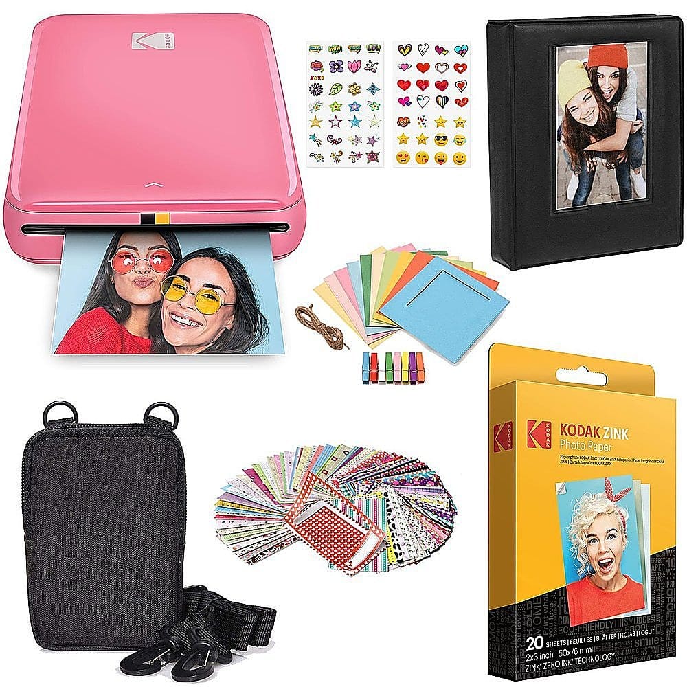 Polaroid Originals Hi-Print 2x3 Inch Pocket Printer with 3 Back Paper and  Album Bundle/pack