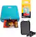 Front. Kodak - Step Instant Photo Printer with 2" x 3" Zink Photo Paper & Deluxe Case - Blue.
