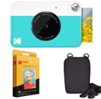Kodak - Printomatic Portable Instant Camera Kit with 2" x 3" Zink Photo Paper & Deluxe Case - Blue - Front_Zoom