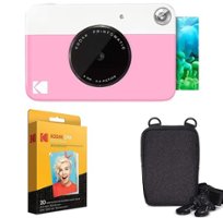 Kodak - Printomatic AMZRODOMATICK1PK Instant Print Camera with Zink Paper - Pink - Front_Zoom