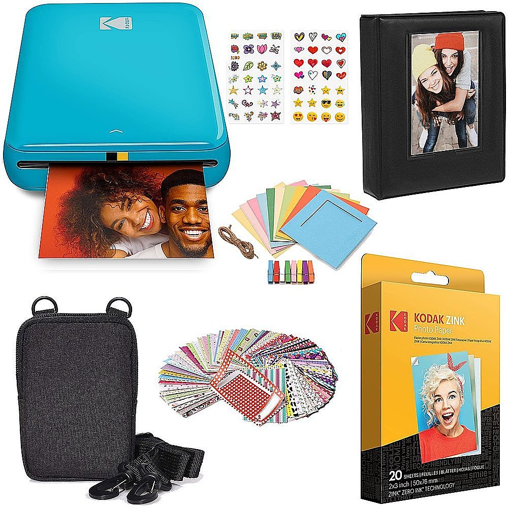 Kodak HD Wireless Portable Mobile Instant Photo Printer, Print Social Media  Photos, Premium Quality Full Color Prints. Compatible w/iOS and Android  Devices (Black) 