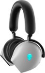 Front. Alienware - Stereo Wireless Gaming Headset - AW920H - Lunar Light.