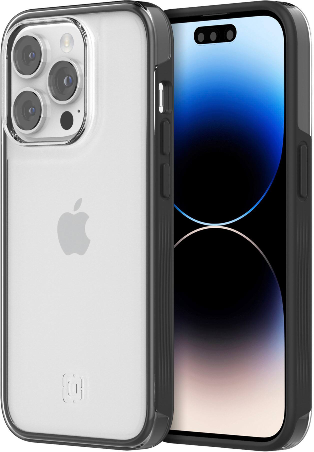 Alt View 3. Incipio - Organicore Clear Case for iPhone 14 Pro - Charcoal.