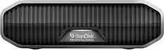 Front. SanDisk Professional - G-DRIVE 12TB External USB-C 3.2 Gen2 Hard Drive - Black.
