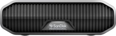 SanDisk Professional - G-DRIVE 6TB External USB-C 3.2 Gen2 Hard Drive - Black - Front_Zoom