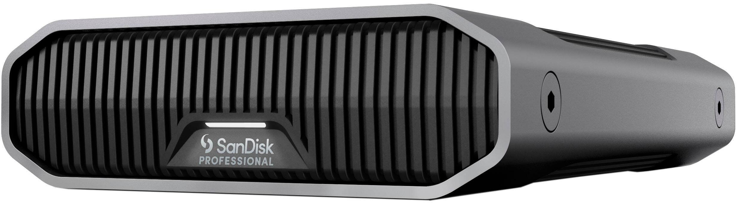 Alt View 11. SanDisk Professional - G-DRIVE 6TB External USB-C 3.2 Gen2 Hard Drive - Black.