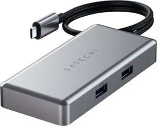 Satechi - 5-port USB-C Multiport for Chromebook - Space Gray - Front_Zoom