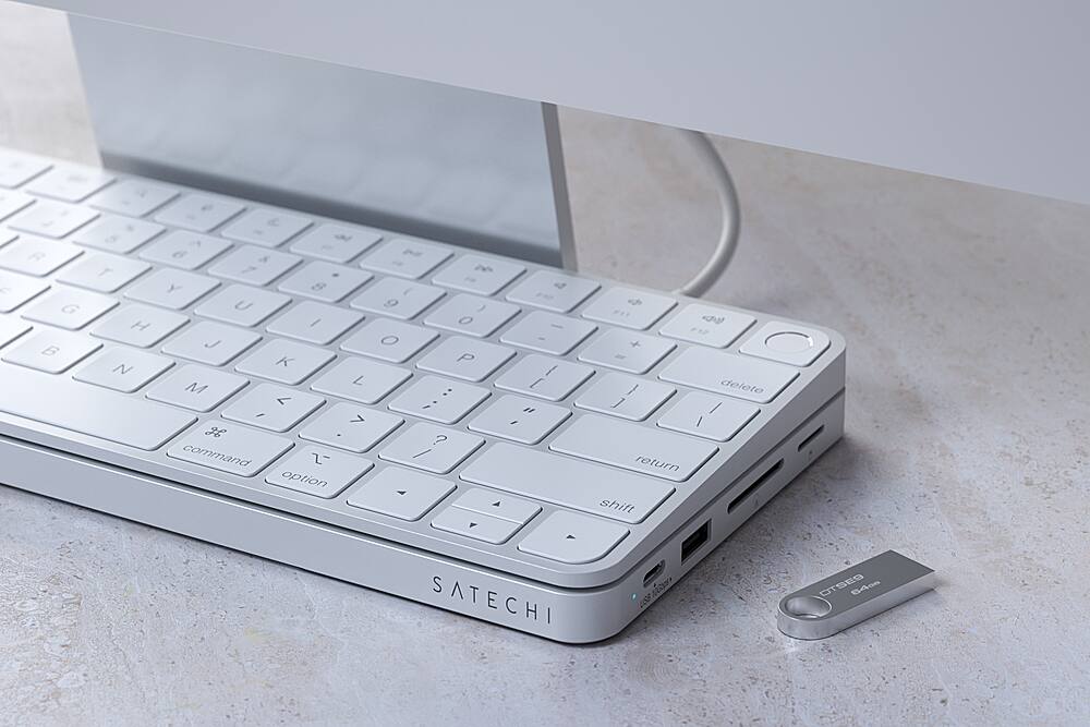 Alt View 15. Satechi - USB-C Slim Dock for 24” iMac - Silver.