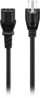 Insignia™ - 6’ AC Power Cable - Black - Front_Zoom