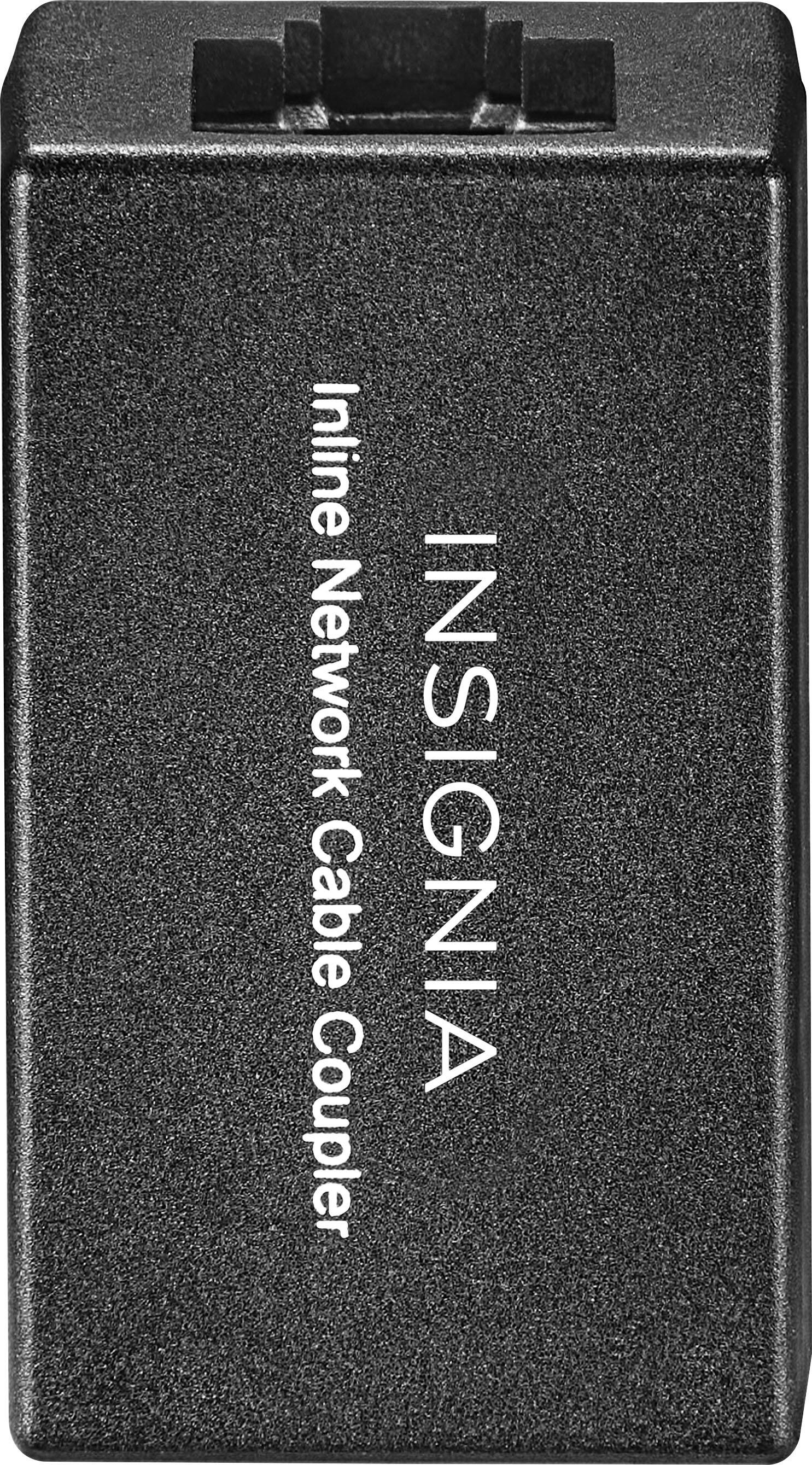 Angle. Insignia™ - Cat-6 RJ-45 In-Line Coupler - Black.