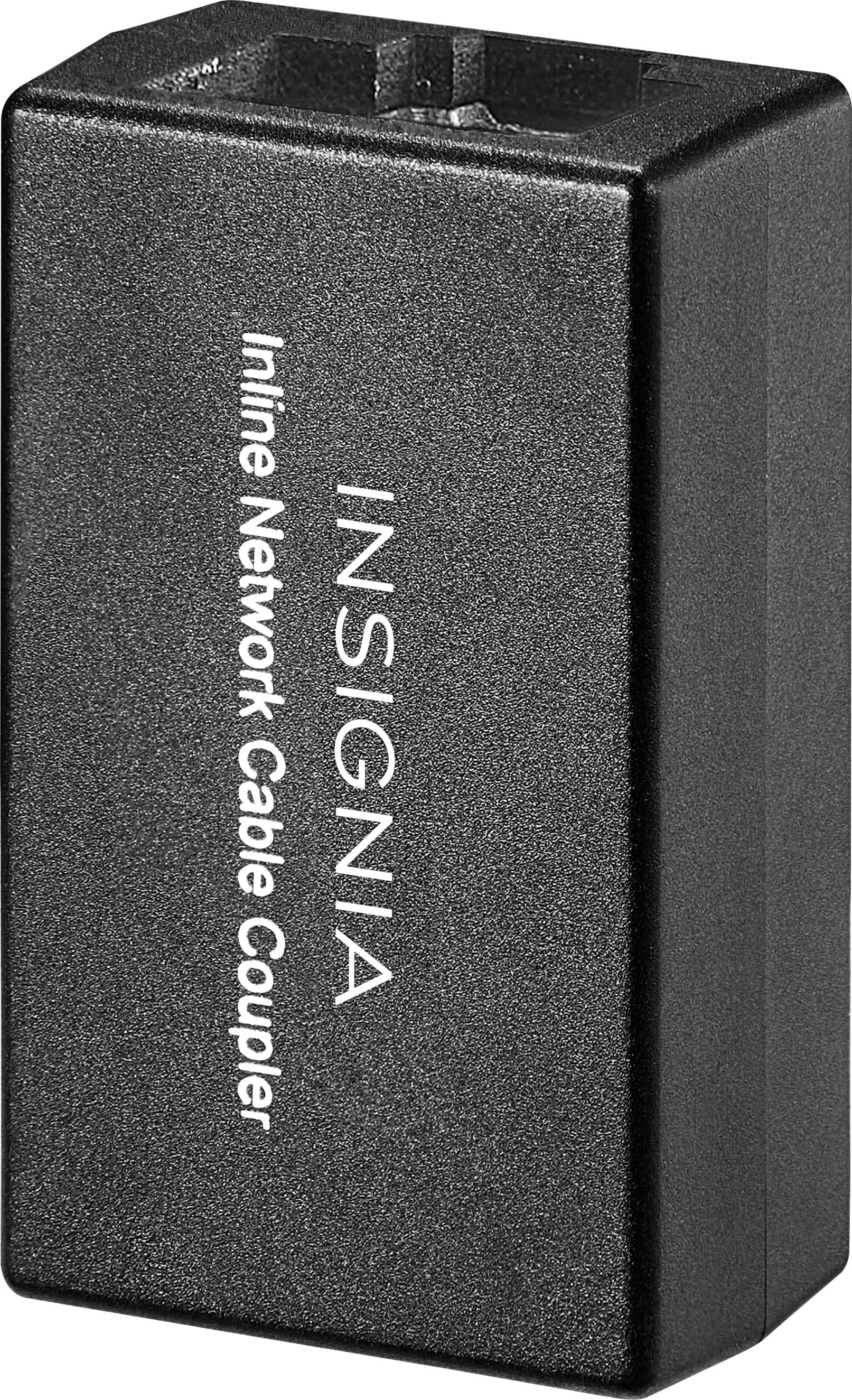 Left. Insignia™ - Cat-6 RJ-45 In-Line Coupler - Black.