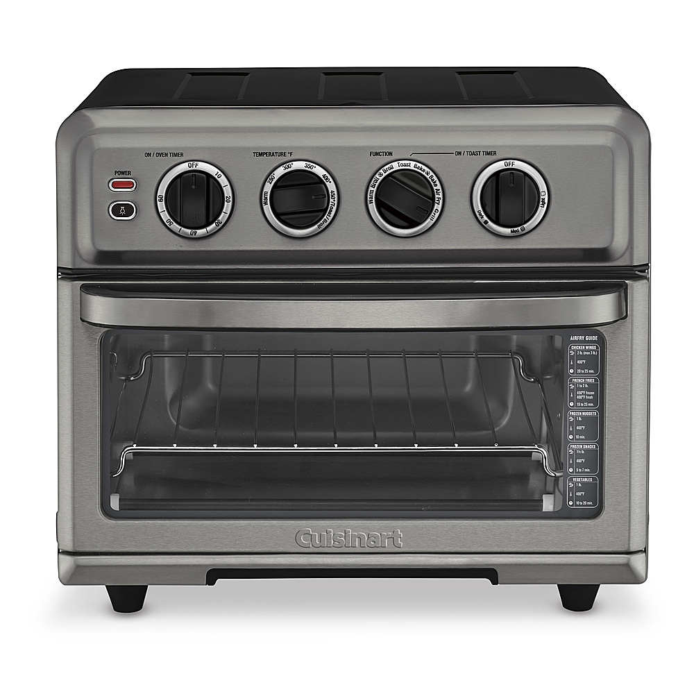 Cuisinart - Air Fryer 0.6 Cu. Ft. Toaster Oven with Grill - Black