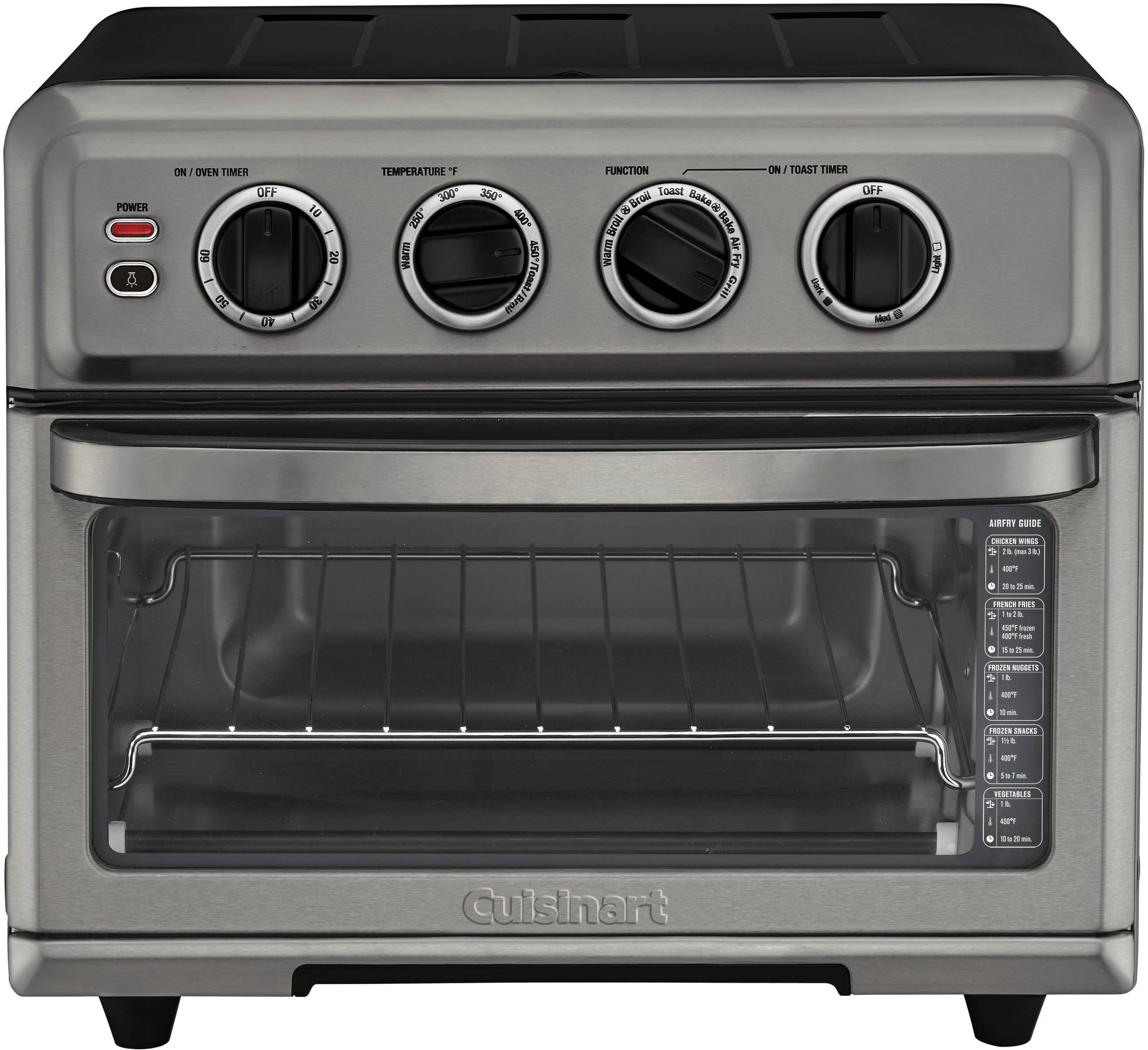 Cuisinart - Air Fryer 0.6 Cu. Ft. Toaster Oven with Grill - Black - Alt_View_Zoom_11