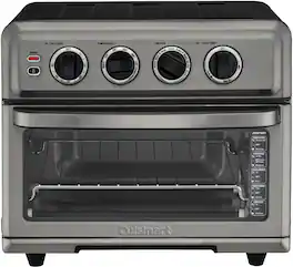 Cuisinart - Air Fryer 0.6 Cu. Ft. Toaster Oven with Grill - Black