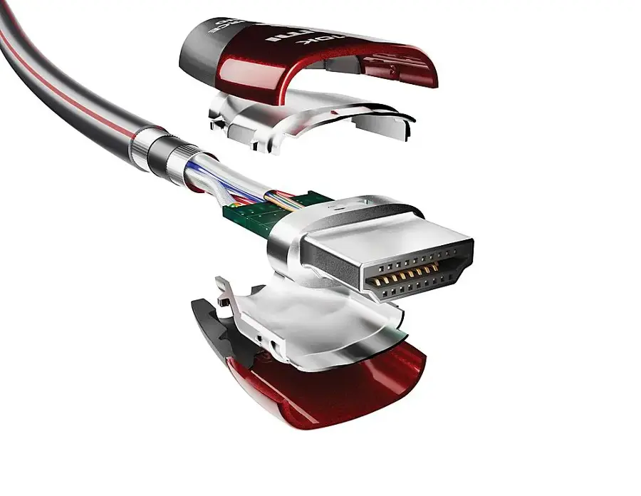 Alt View 14. AudioQuest - 15.0M 48G Cherry Cola HDMI Cable - Red/Black.