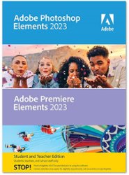 Adobe - Photoshop Elements 2023 & Premiere Elements Student & Teacher Edition 2023 - Mac OS, Windows - Front_Zoom