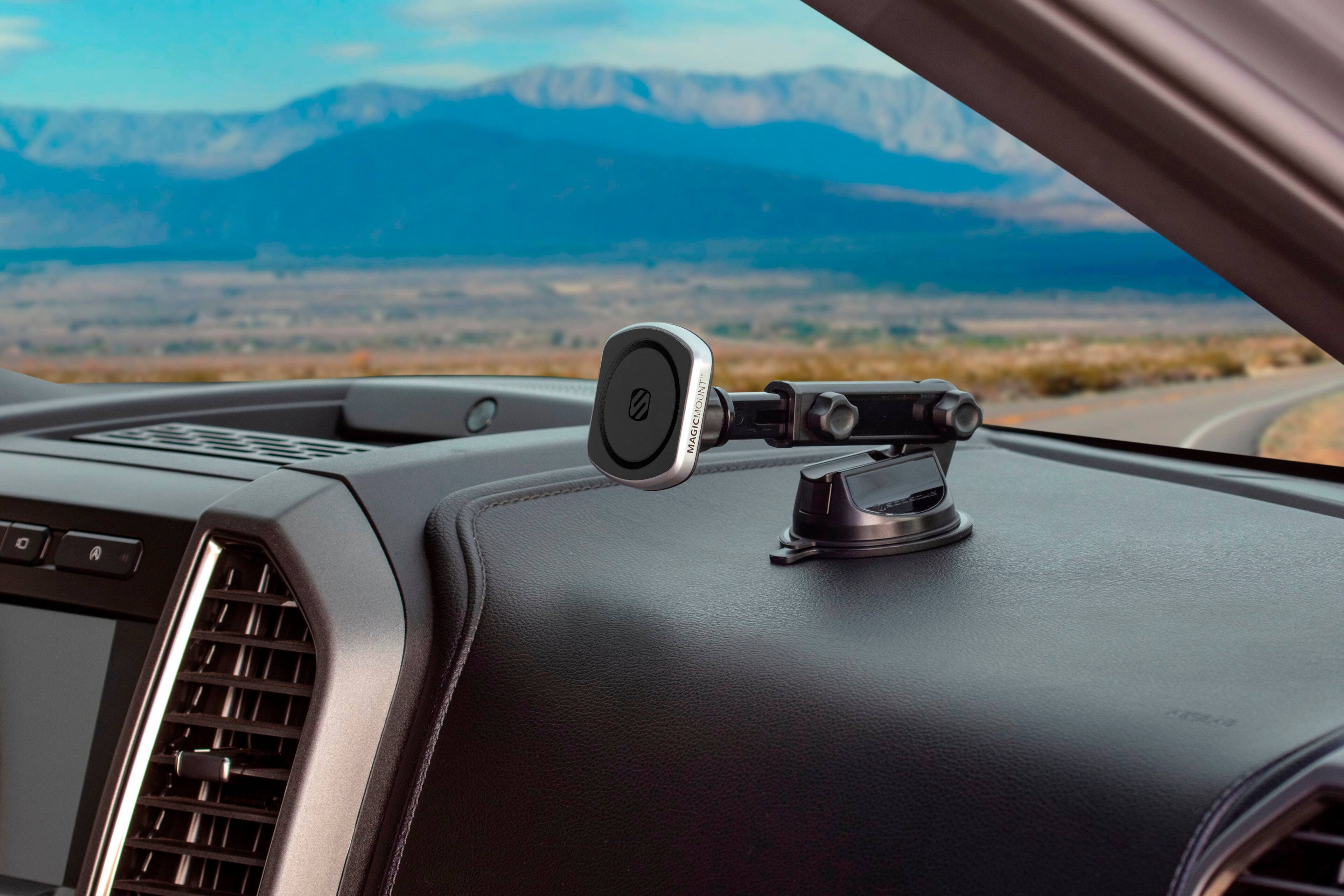 Alt View 11. Scosche - MagicMount Pro Charge5 Window / Dash - Black.