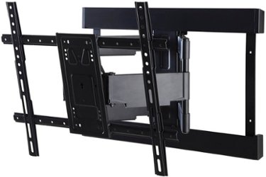 SANUS Elite - Super Slim Full-Motion TV Wall Mount for TVs 40"-90" - Low Profile - Sits 1.6" From the Wall With 20" of Extension - Black - Front_Zoom