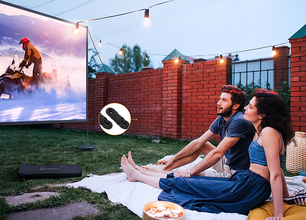 Top. Vankyo - Staytrue 120" T Projector Screen - White.