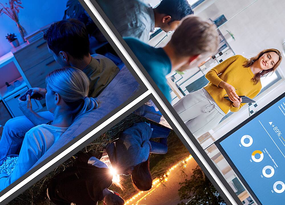 Alt View 11. Vankyo - Staytrue 120" T Projector Screen - White.