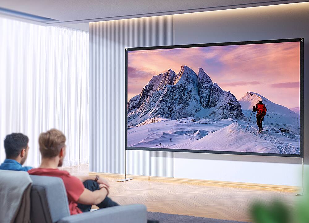 Left. Vankyo - Staytrue 120" T Projector Screen - White.