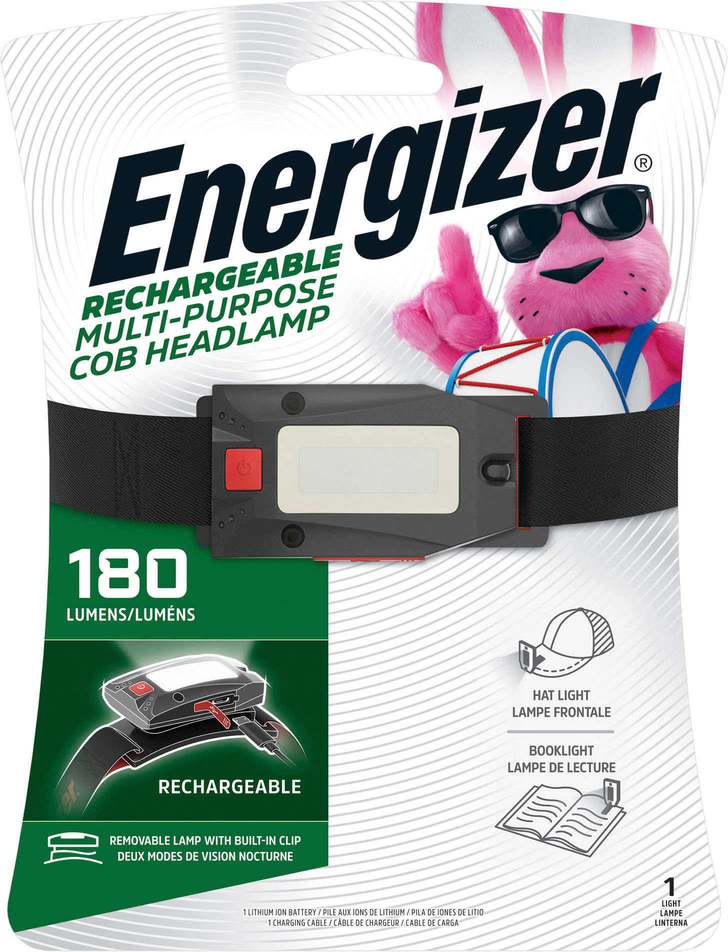 Energizer Vision Ultra HD - Lampe frontale LED rechargeable USB