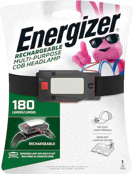 Energizer - Rechargeable Multi Purpose COB Headlamp - Black