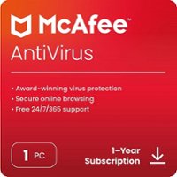 McAfee - Antivirus Protection (1 Windows PC Device), Internet Security Software (1-Year Subscription) - Windows [Digital] - Front_Zoom
