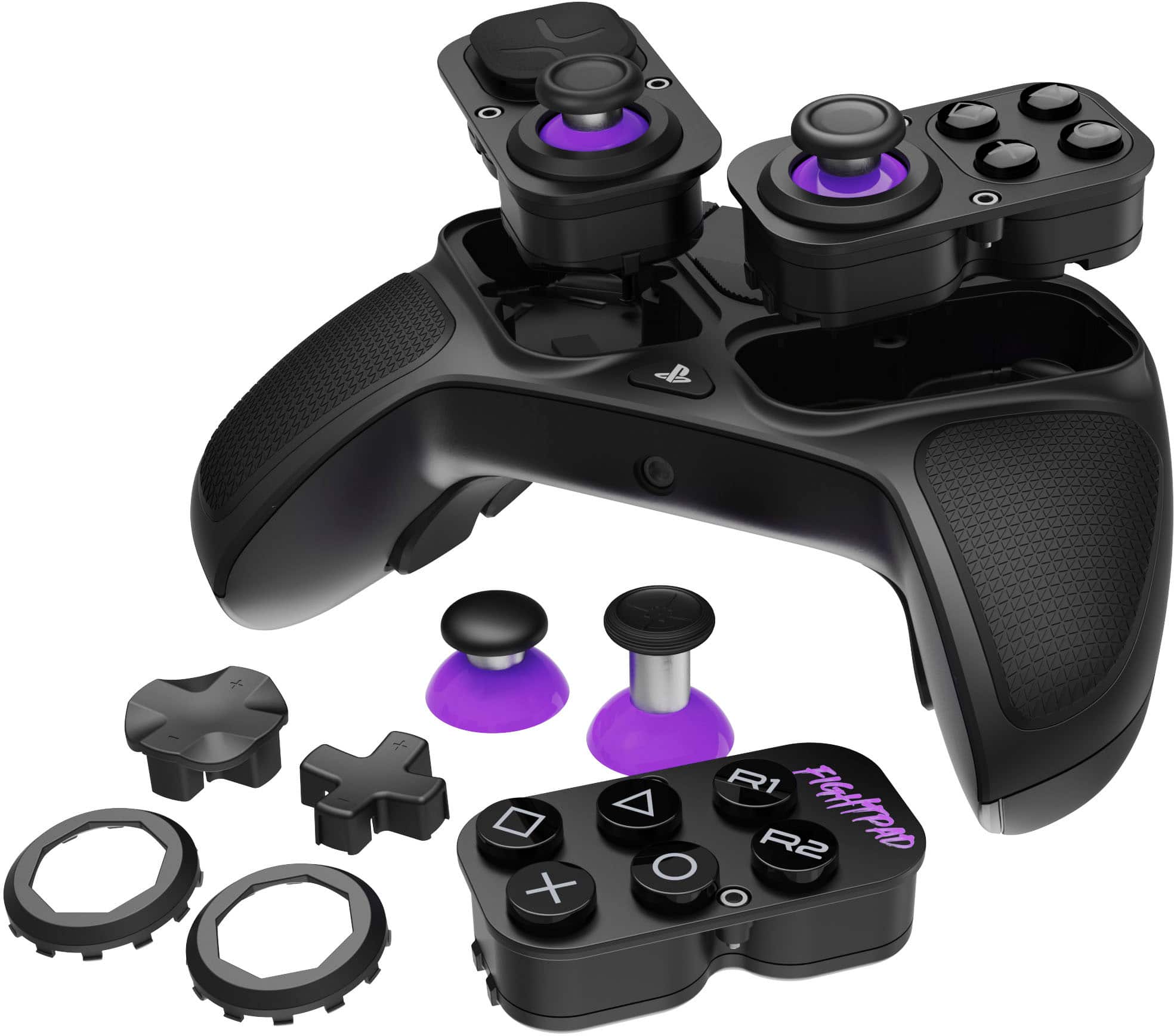 Alt View 22. PDP - Victrix Pro BFG Wireless Controller for PS5, PS4, and PC, Sony 3D Audio, Modular Buttons/Clutch Triggers/Joystick - Black.