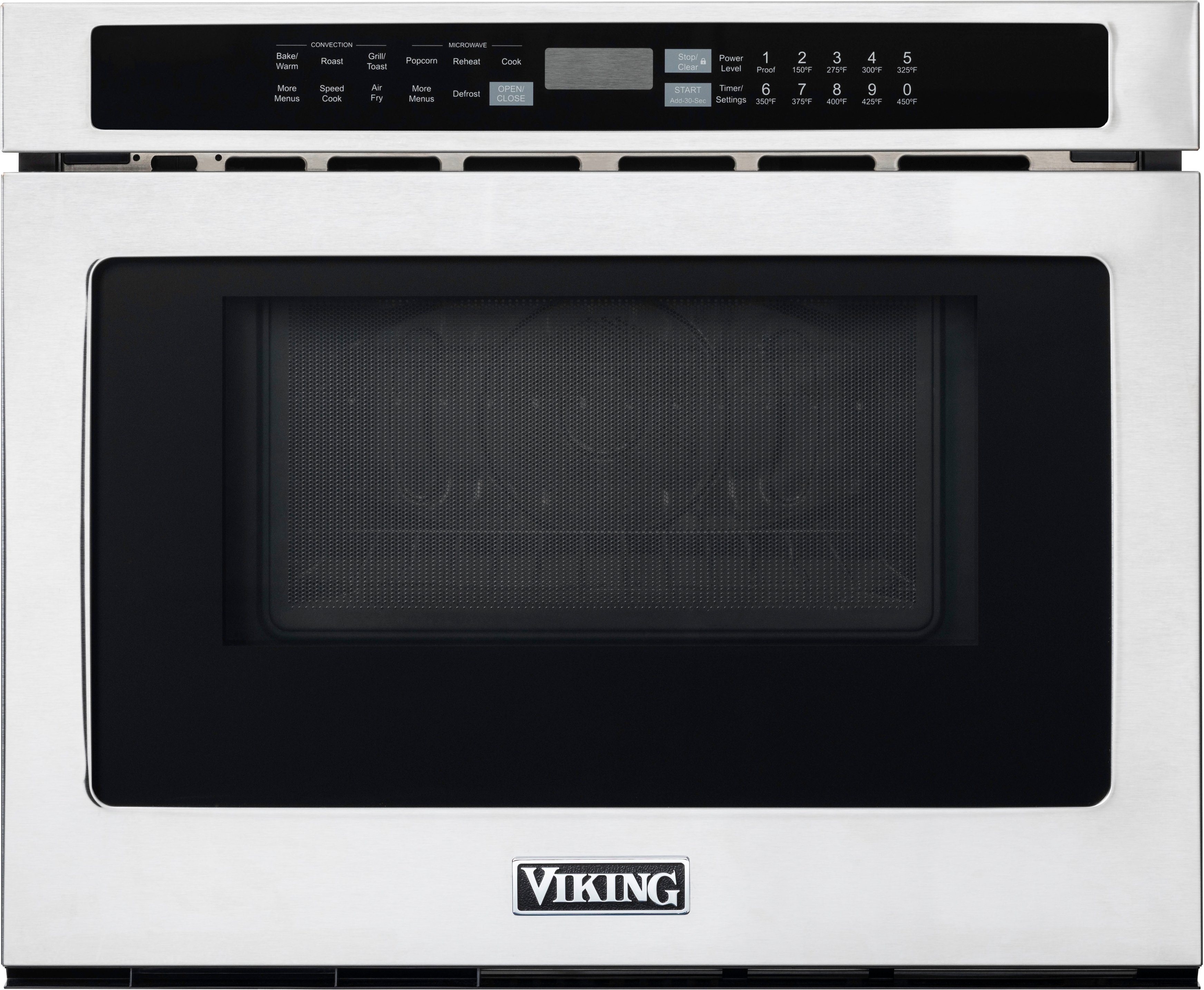 Viking 36" Modern Glass Ceramic Surface, Electric Double Wall Oven,  Warm Drawer