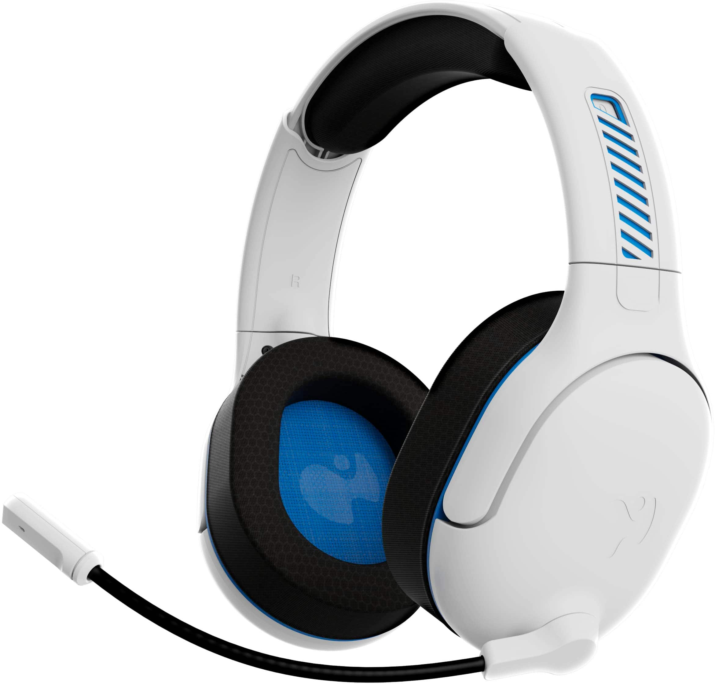 White ps4 wireless online headset