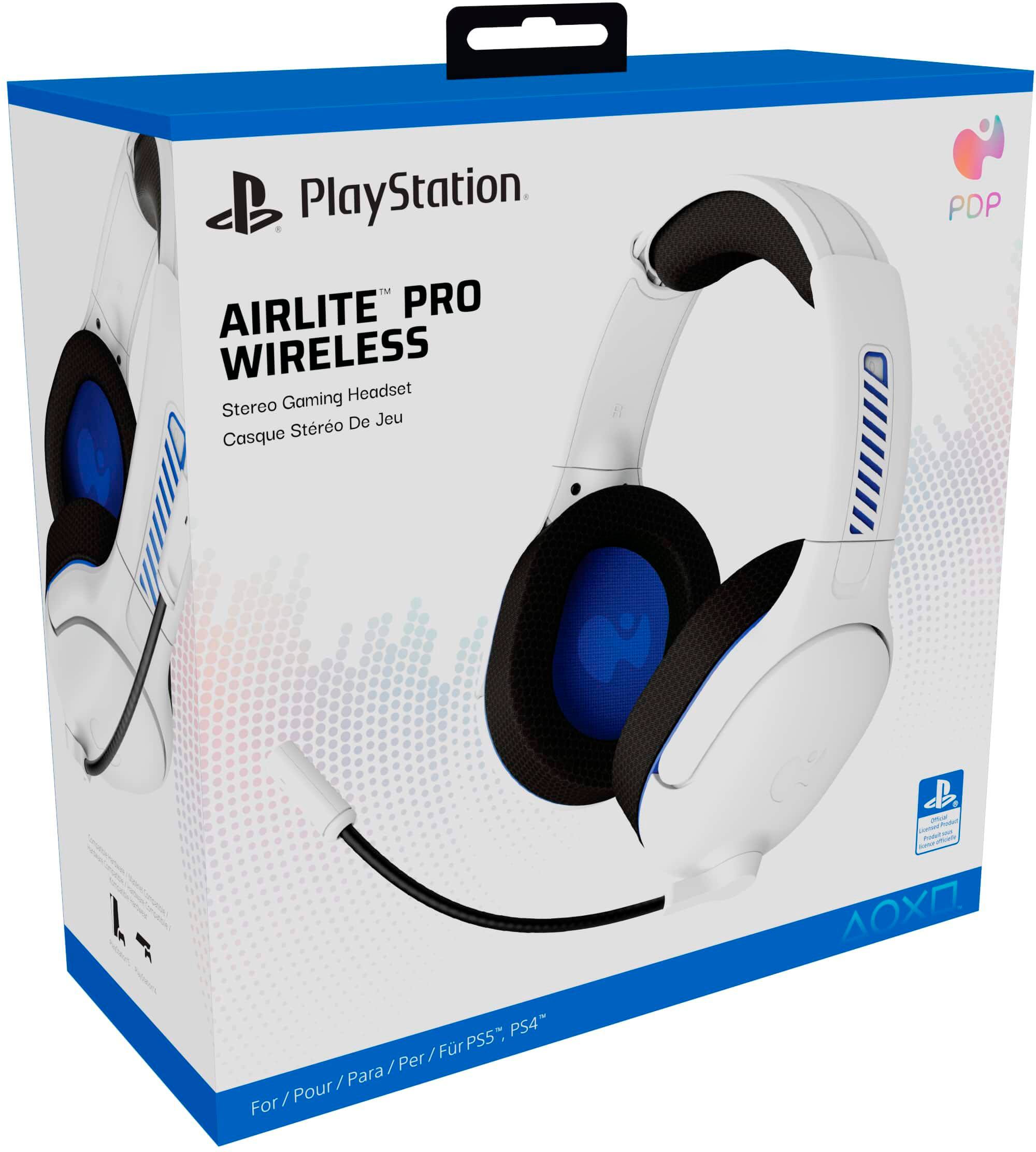 PDP AIRLITE Pro Wireless Gaming Headset For PS5 PS4 Frost